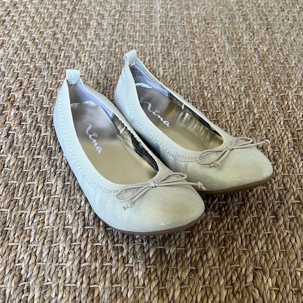Nina girls ballet flat, gold